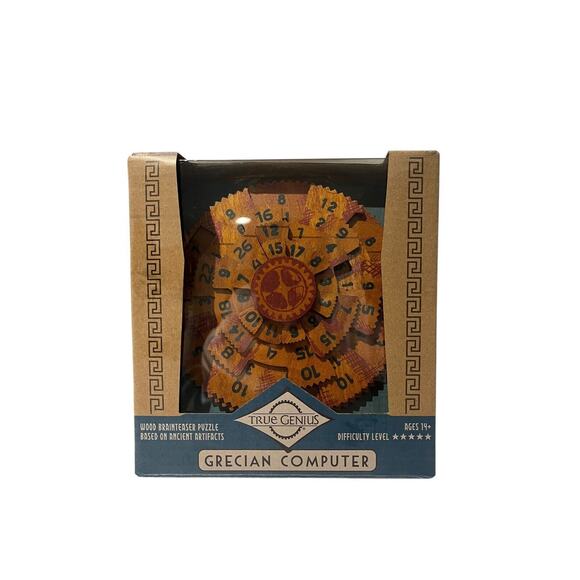 True Genius Grecian Computer Puzzle Brain Teaser Smart Challenge Wood Jigsaw NEW - Picture 1 of 2